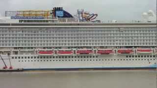 Norwegian Breakaway at the shipyard Meyerwerft Germany [upl. by Lehpar]