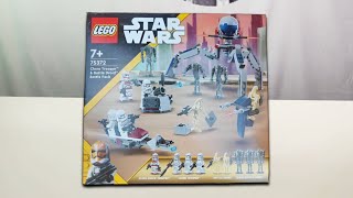 75372 LEGO Star Wars Clone Trooper amp Battle Droid Battle Pack EARLY REVIEW FIRST InHand Look [upl. by Warrin]