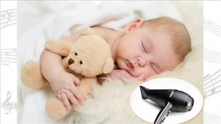 Hair dryer Sleep Trick Babies Love This WHITE NOISE [upl. by Margalo362]