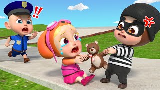 Policeman is Here to Help  Police Officer Song  Job and Career  Rosoo Nursery Rhymes amp Kids Songs [upl. by Cai941]