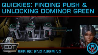 Finding Push amp Weapon Schematics and Unlocking Engineer Domino Green Elite Dangerous Odyssey [upl. by Adabelle]