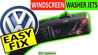 VW Windshield Washer fluid not working diagnose and Fix [upl. by Hendricks581]