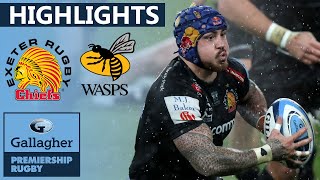 Exeter v Wasps  FINAL  Thriller at a Rain Soaked HQ  Gallagher Premiership Highlights [upl. by Nnylg]