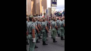 Credo legionario Legión española Madrid 12 de octubre de 2014 Plaza de Colón [upl. by Saied]