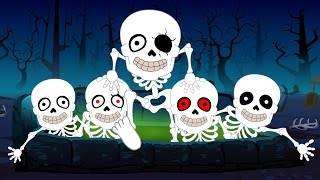 Five Little Skeletons  Nursery Rhymes For Kids Children And Babies [upl. by Aurelius]