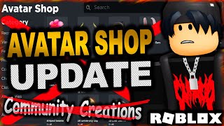 VERY BAD AVATAR SHOP UPDATE UGC ACCESSORIES TAB REMOVED ROBLOX [upl. by Atsedom]