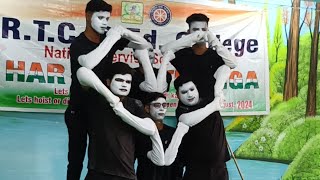 Mime art on Gandhi assassination Best mime on indian indipendence  Indian army  Incredible india [upl. by Sedinoel]