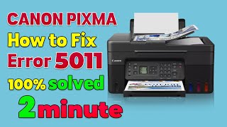 How to repair canon printer error 5011 How do I reset my Canon printer error code [upl. by Sredna367]