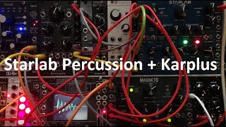 Strymon Starlab  Percussion  Karplus [upl. by Eniahpets]