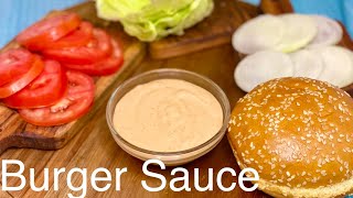 Burger Sauce Recipe  Burger Sauce  Sandwich Sauce [upl. by Dammahum]