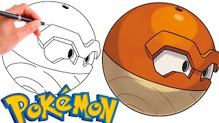 How To Draw HISUIAN VOLTORB POKEMON  Hisuian Pokemon [upl. by Kitarp]