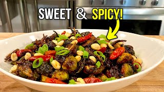 Kung Pao Brussel Sprouts A Spicy Twist On Classic Sprouts [upl. by Ytsenoh]