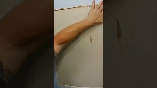 Drywall repair channel how to patch hole in wall easy drywall patching hole in wall [upl. by Irbmac474]