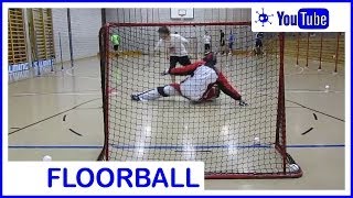 Floorball one handed shot  backhand [upl. by Notfa372]