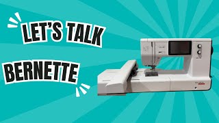 Embroidery machine  Bernette B70 deco embroidery machine  how to [upl. by Puglia]