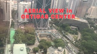 Aerial View in Ortigas Center Pasig City [upl. by Nosyrb]