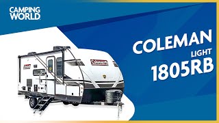 ONLY 23 FT LIGHTWEIGHT Couples Travel Trailer  2022 Coleman Light 1805RB RV Review [upl. by Mella238]