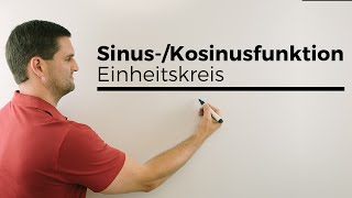 SinusKosinusfunktion verdeutlicht mit Einheitskreis Kreisfunktionen  Mathe by Daniel Jung [upl. by Oinigih]