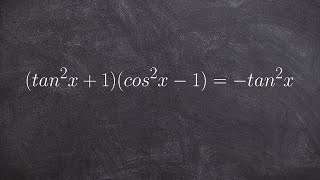 Verifying trigonometric identities by multiplying two binomials [upl. by Yanehc]