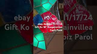 ebay Auction Gift Ko 18” Bougainvillea Filipino Christmas Parol Capiz Lantern Open Box [upl. by Roma]