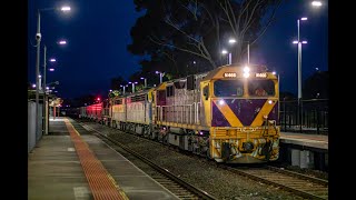 SSRs N464 S317 S311 and N466 on 9197 and 9196 Nullawil Grain At Ballarat 31824 [upl. by Nnoj]