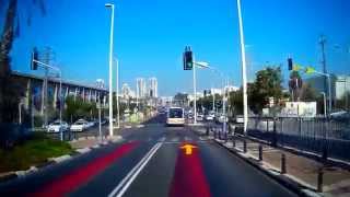 דרך זבוטינסקי כביש 481 route ברמת גן בני ברק ופתח תקווה Ramat Gan Bnei Brak and Petah Tikva [upl. by Ahscrop]