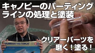 キャノピーのパーティングラインの処理と塗装 【チラ見せ】長谷川迷人のF14トムキャット・モデリング・マスターDVD [upl. by Selwin745]