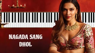 Nagada Sang Dhol Piano  Goliyon Ki Rasleela Ramleela  Deepika Padukone  Shreya Ghoshal [upl. by Odlauso]