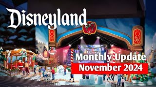 Disneyland News  Disneyland Monthly Update  November 2024 [upl. by Ziguard]