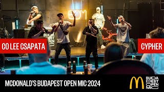 TEAM CO LEE CYPHER  McDonalds Budapest Open Mic HipHop Talents [upl. by Gallenz919]