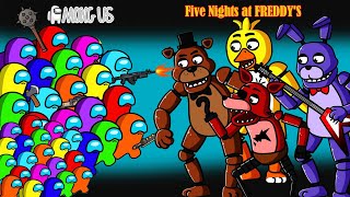 어몽어스 TOP SERIES Among Us Vs All BOSS FNAF ANIMATRONICS Five Nights at FREDDYS  Among Us Animation [upl. by Ursa]