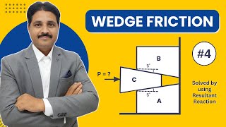 WEDGE FRICTION SOLVED PROBLEM 4 IN ENGINEERING MECHANICS IN HINDI TIKLESACADEMYOFMATHS [upl. by Atem121]