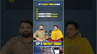 Top 5 Fastest Trains in India  Fastest Trains  Indian Railways  Trains of India quizgames quiz [upl. by Gariepy]