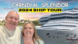 Carnival Splendor Full Ship Tour 2024 [upl. by Aerdnaek]