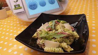 Insalata di pasta con pesto di rucola e bresaola per bimby TM6 TM5 TM31 [upl. by Nerraw]