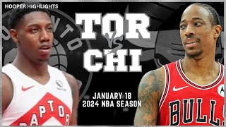 Toronto Raptors vs Chicago Bulls Full Game Highlights  Jan 18  2024 NBA Season [upl. by Grosvenor868]