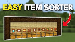 EASY 120 ITEM SORTER For Minecraft Bedrock amp Java [upl. by Patrice]