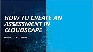 How to Create an Assessment in CloudScape [upl. by Araic]