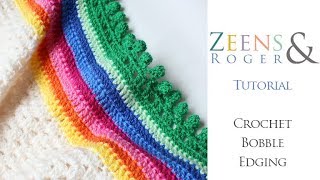 How to Crochet Bobble Edging [upl. by Lrac582]