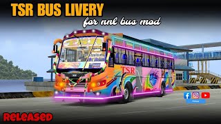 😍 TSR bus livery for NNL bus mod  released for bussid  1kviwes  buslover tn07 buslover 🥰 [upl. by Harbert]