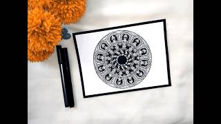 Beautiful Mandala Art 💮💮 [upl. by Releehw]