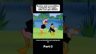 Black duck eggs actually produced a crocodile cartoon comics cartoonvideoshorts [upl. by Lorn]