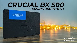 Crucial BX500 240gb SSD Review  Speed test  Installation [upl. by Ahseetal489]