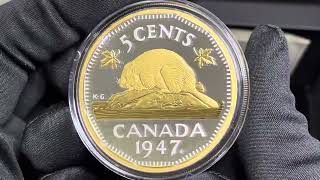 Canada 2oz gilded coin [upl. by Tennes]