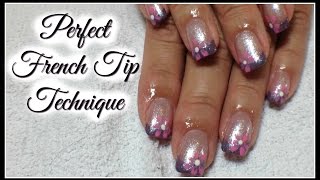 How to Beginner Nail Polish Perfect French Manicure Tutorial [upl. by Neila]