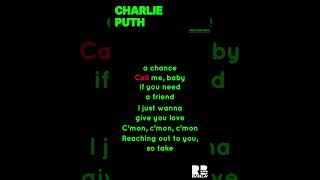 Charlie Puth  One Call Away  Karaoke Version [upl. by Ydnis]