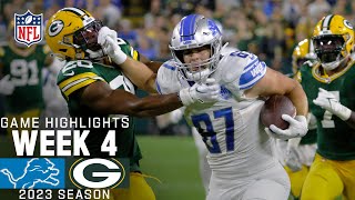 Detroit Lions vs Green Bay Packers  2023 Week 4 Game Highlights [upl. by Lissak890]