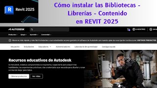 REVIT  Instalar Bibliotecas  Librerías  Contenido para Revit 2025 [upl. by Manheim949]