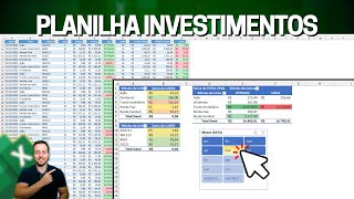 Planilha Investimento Excel com Análise  Download Grátis  Ações Dividendos Renda Fixa Variável [upl. by Selhorst]