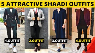 5 Attractive Shaadi Outfits For Every Men  Indian Wedding Outfits  Mens Fashion  हिंदी में [upl. by Specht]